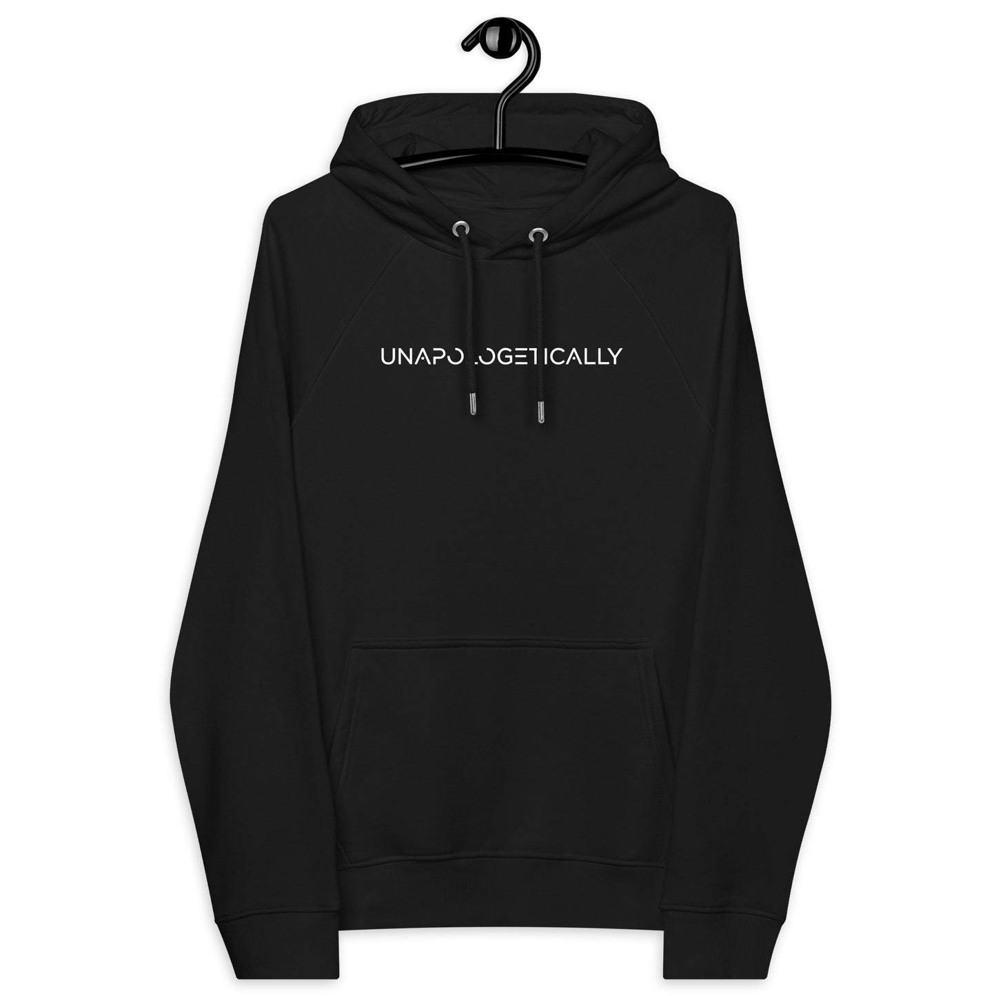 Unapologetically Unisex eco raglan hoodie