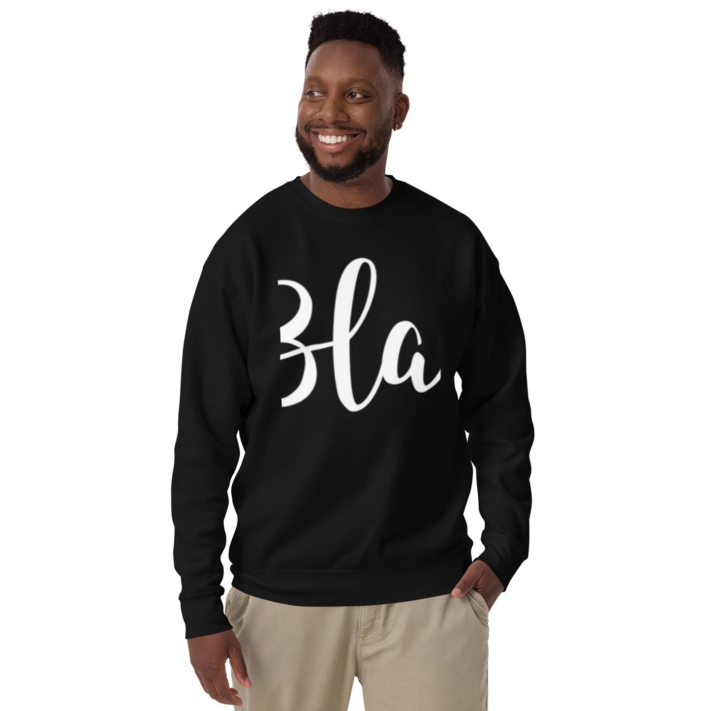 The Black Unisex Premium Sweatshirt