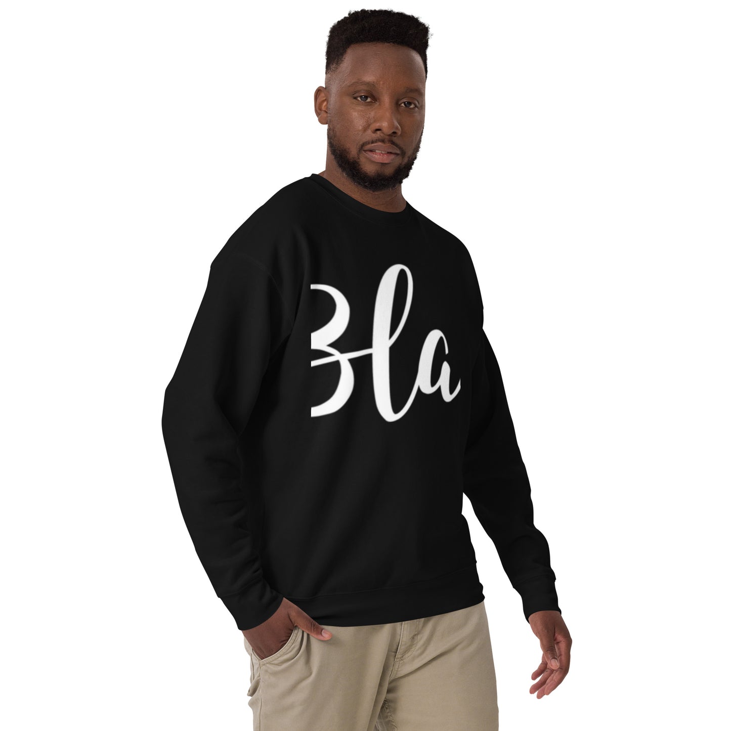 The Black Unisex Premium Sweatshirt